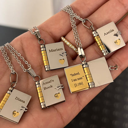 My Little Star Daughter Book Necklace – Gift from Mom & Dad