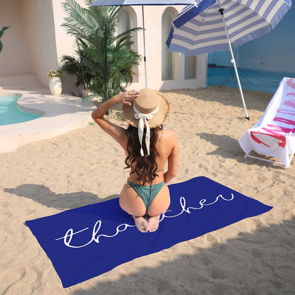 Personalisiertes Strandtuch, Geburtstagsgeschenk, Poolparty, Urlaubsgeschenk, Junggesellenabschied 