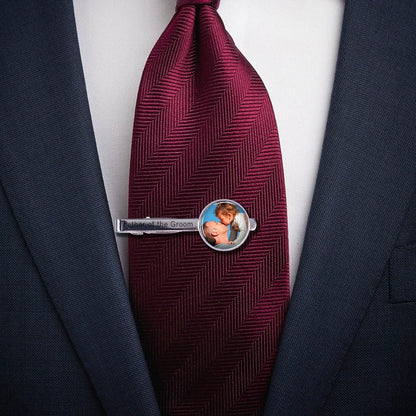 Custom Photo Tie Clip – Personalized Wedding, Birthday & Memorial Gift