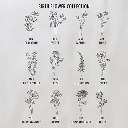 Custom Bridal Bouquet Charm Locket – Birth Flower & Photo