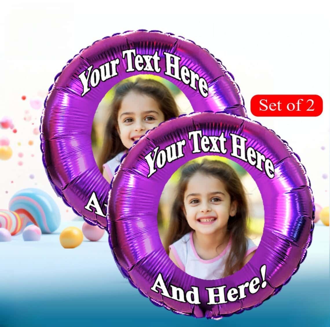 2025 Graduation Balloons – Custom Name & Photo Foil Set For 2
