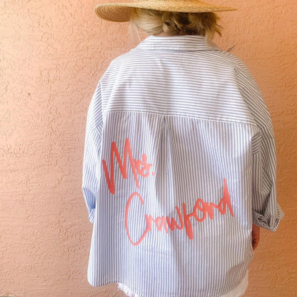 Personalized Future Mrs. Oxford Shirt | Bridal Getting Ready Top