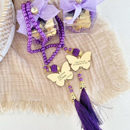 Custom Baptism Rosary Favors – Personalized Party Gift