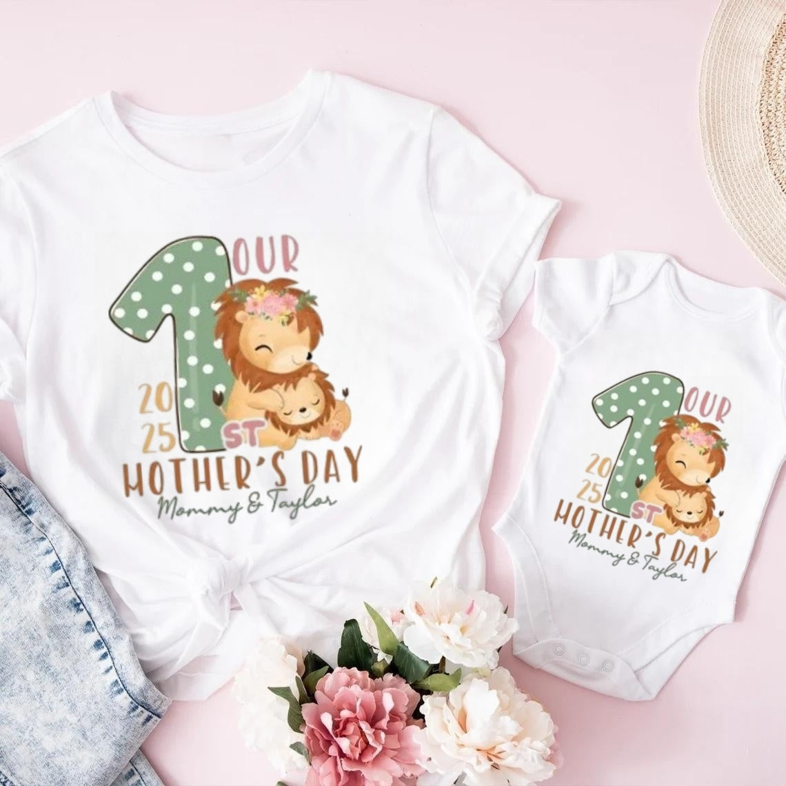 Our First Mother's Day Matching Shirt | Custom Mom & Baby Outfit