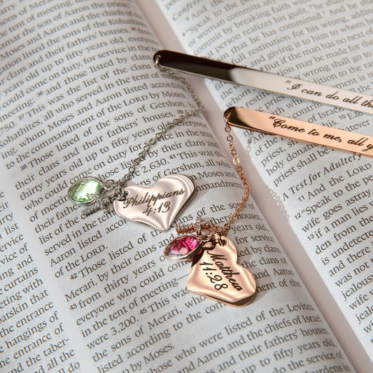 Personalized Bible Verse Bookmark – Custom Engraved Gift