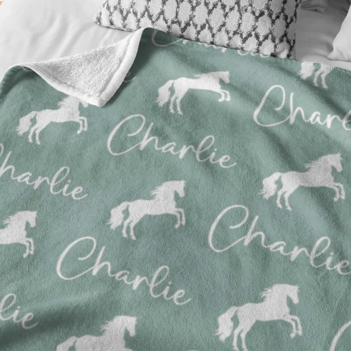 Cadeau pour fille cavalière, couverture de cheval personnalisée, couverture de cheval personnalisée, couverture avec nom de cheval, cadeau pour amoureux des poneys, couverture équestre