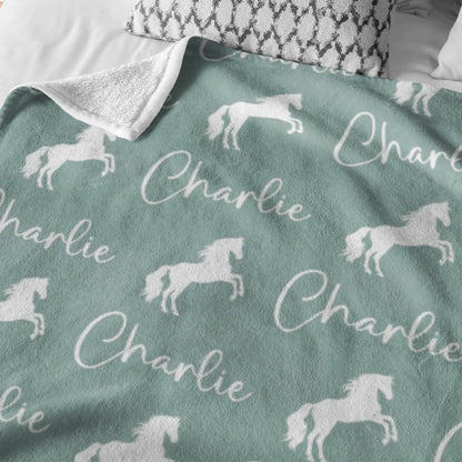 Cadeau pour fille cavalière, couverture de cheval personnalisée, couverture de cheval personnalisée, couverture avec nom de cheval, cadeau pour amoureux des poneys, couverture équestre
