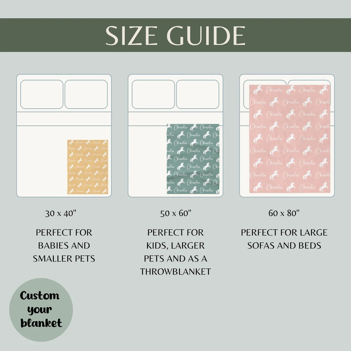 Cadeau pour fille cavalière, couverture de cheval personnalisée, couverture de cheval personnalisée, couverture avec nom de cheval, cadeau pour amoureux des poneys, couverture équestre