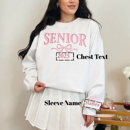 Embroidered Senior Sweatshirt – Personalized Class of 2026