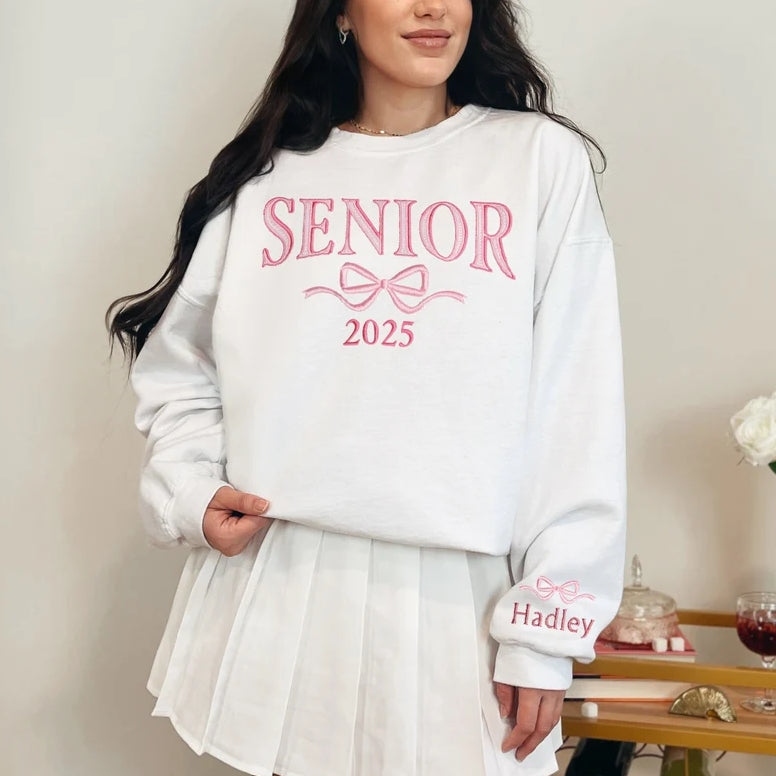 Embroidered Senior Sweatshirt – Personalized Class of 2026