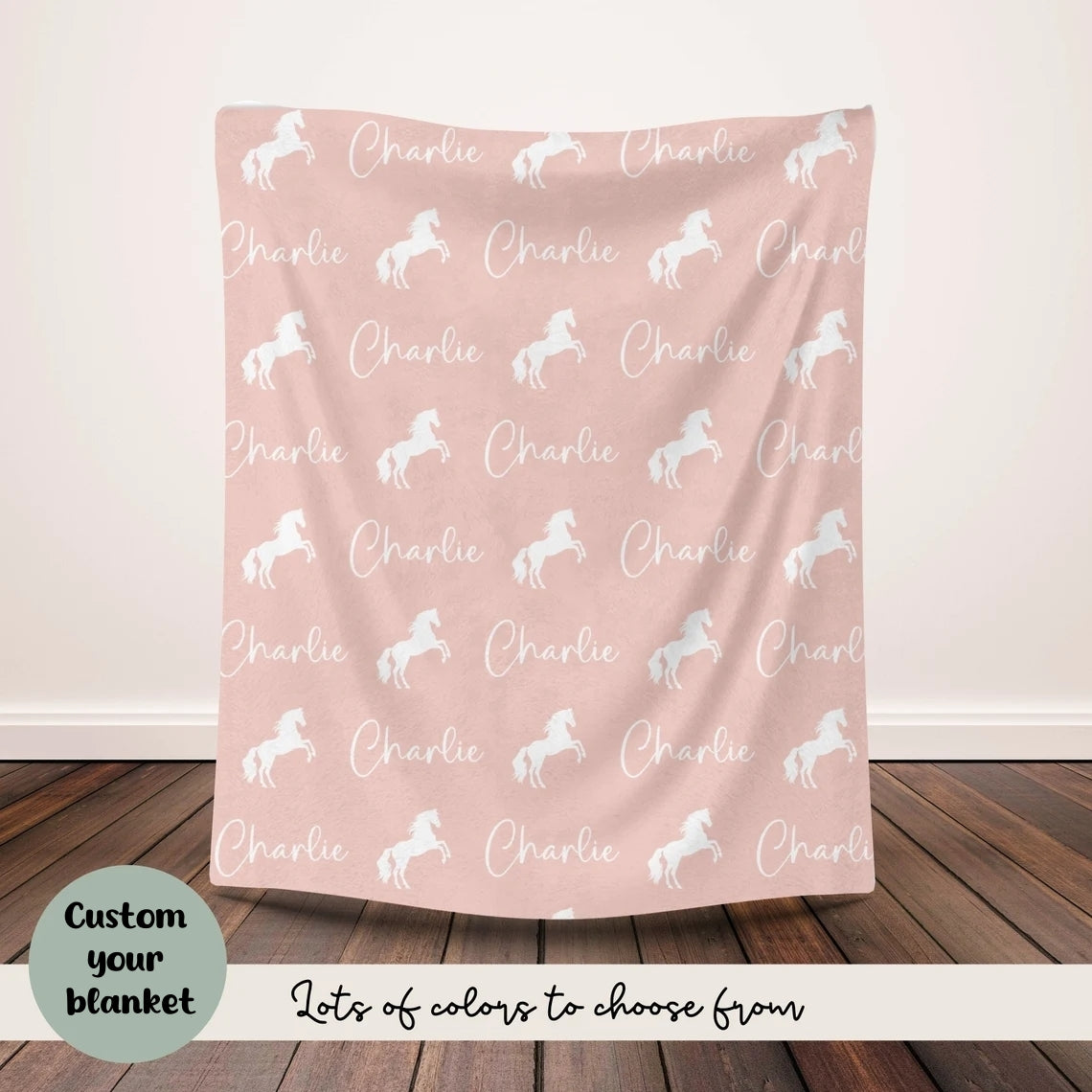 Cadeau pour fille cavalière, couverture de cheval personnalisée, couverture de cheval personnalisée, couverture avec nom de cheval, cadeau pour amoureux des poneys, couverture équestre