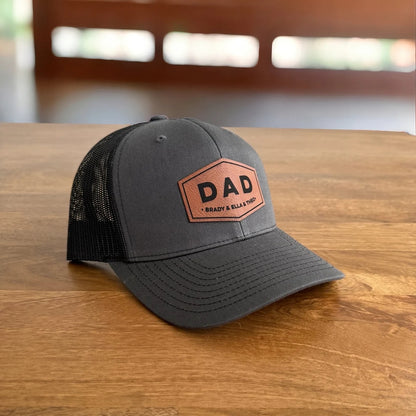 Personalized Dad Patch Hat - Custom Trucker Hat Gift for New Dads