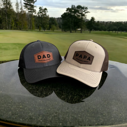 Personalized Dad Patch Hat - Custom Trucker Hat Gift for New Dads