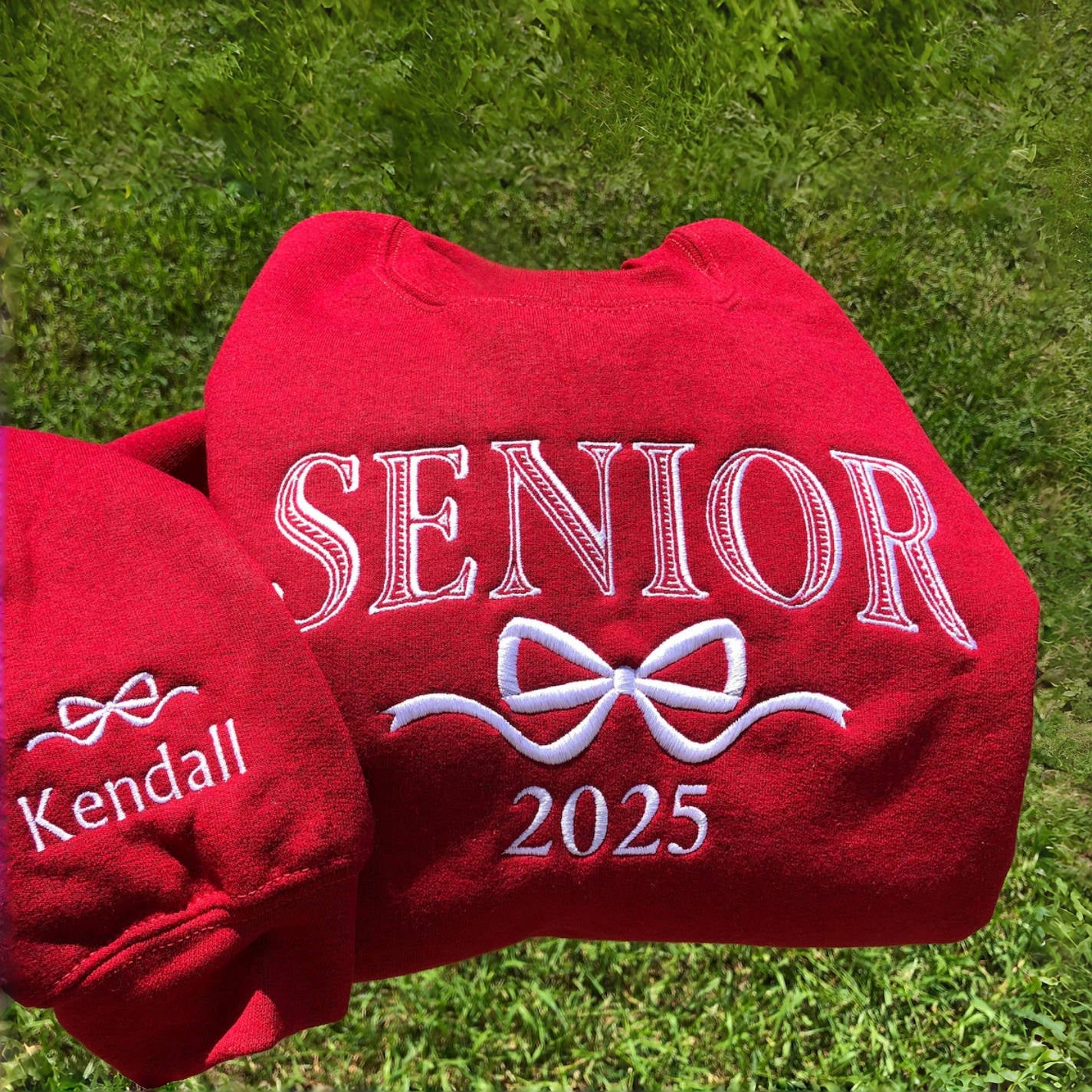 Embroidered Senior Sweatshirt – Personalized Class of 2026