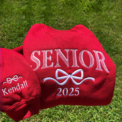 Embroidered Senior Sweatshirt – Personalized Class of 2026