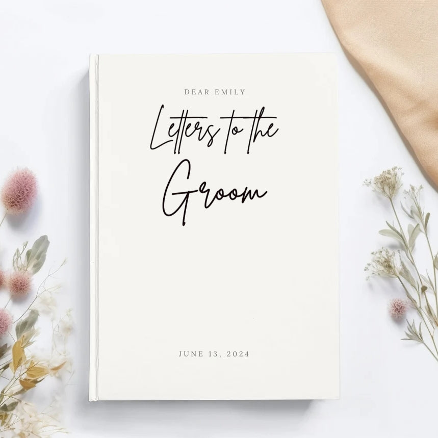Personalized Letters to the Bride Book Something Blue Gift