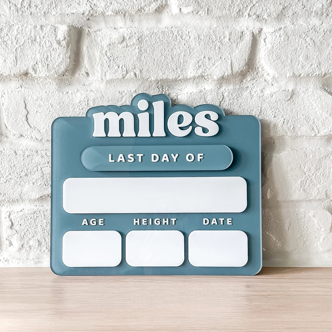 Personalized Acrylic First & Last Day of School Sign – Custom Back to School Photo Prop