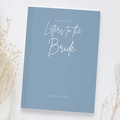 Personalized Letters to the Bride Book Something Blue Gift