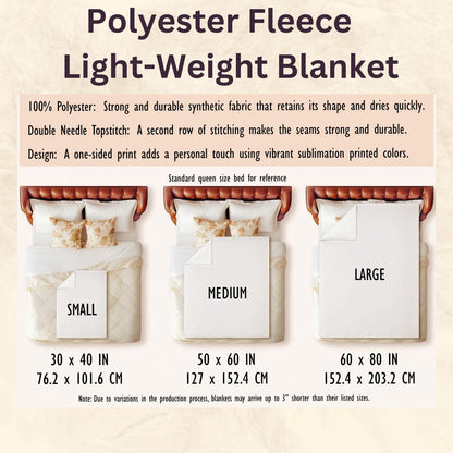 Christmas Village Fleece Blanket – Cozy Holiday Throw for Home