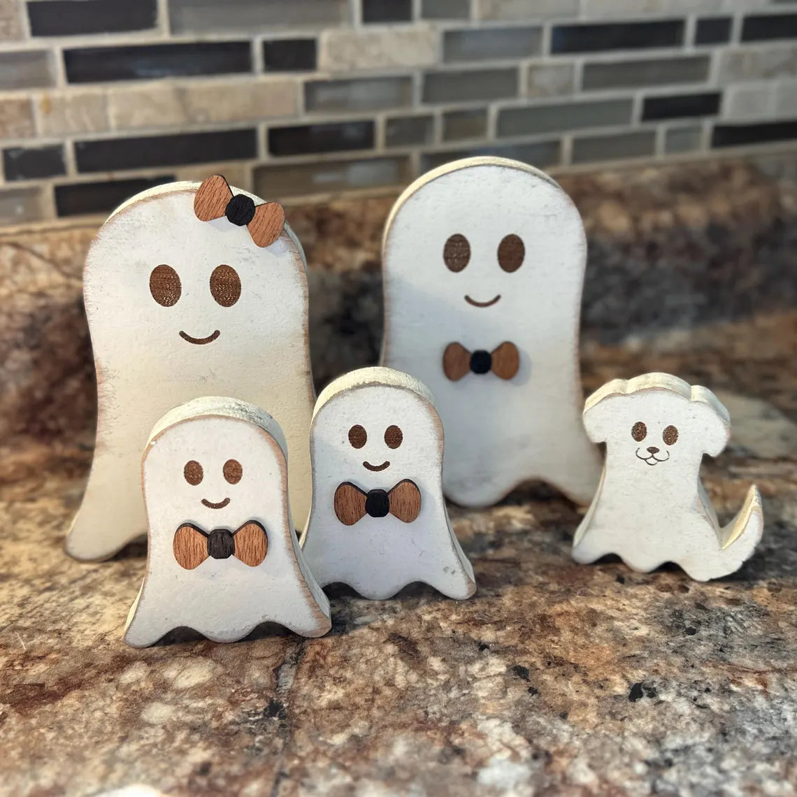 Personalized Ghost Family Decor | Our Boo Crew Halloween Decoration