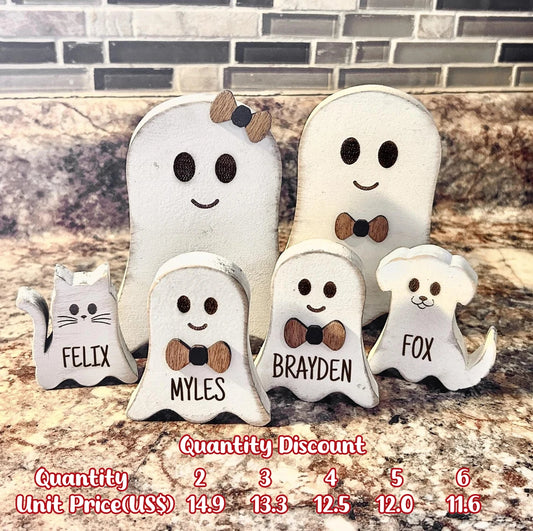 Personalized Ghost Family Decor | Our Boo Crew Halloween Decoration