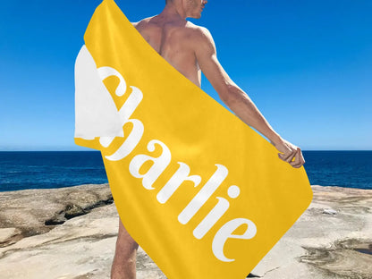 Personalisiertes Strandtuch, Geburtstagsgeschenk, Poolparty, Urlaubsgeschenk, Junggesellenabschied 