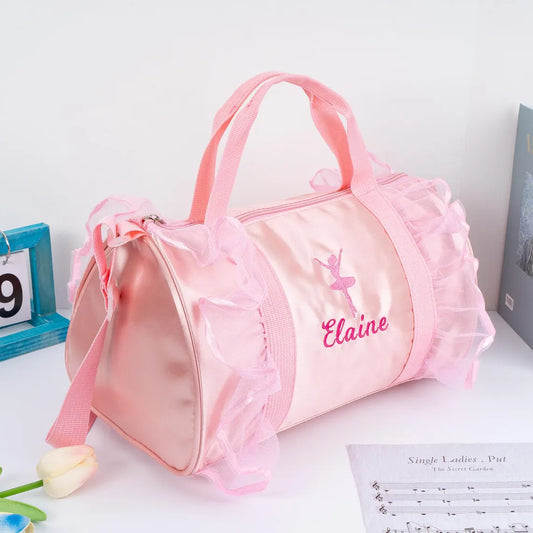 Personalized Ballet Dance Bag for Girls – Custom Duffle Weekender