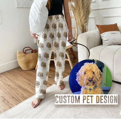 Custom Pet Portrait Pajama Pants | Personalized Dog & Cat Gift