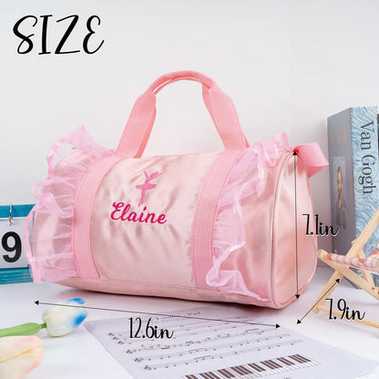 Personalized Ballet Dance Bag for Girls – Custom Duffle Weekender