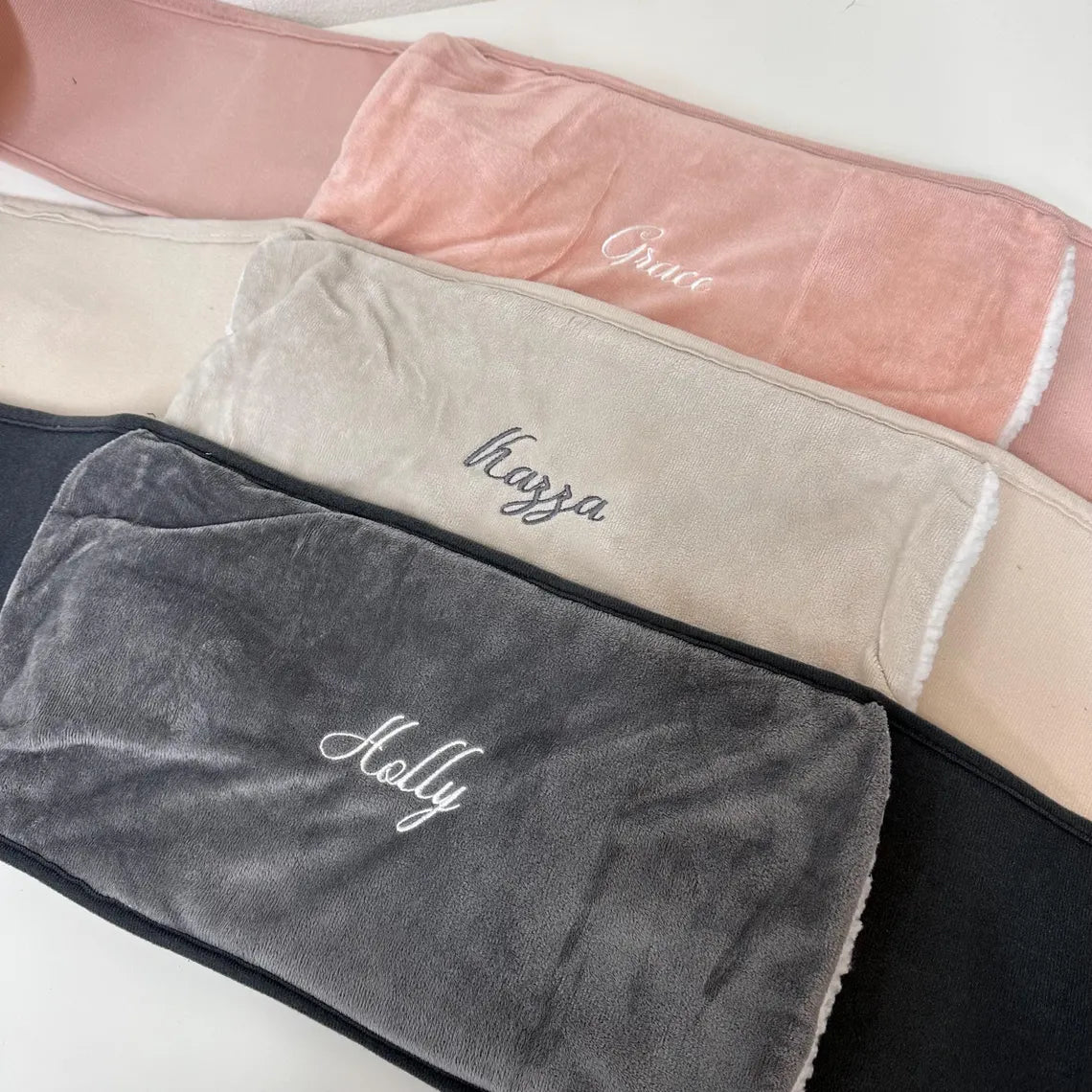 Personalized Hot Water Bottle with Waist Belt | Embroidered Gift