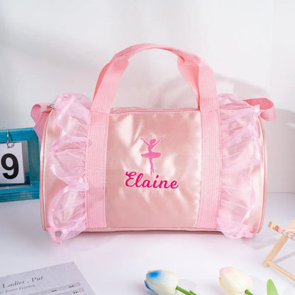 Personalized Ballet Dance Bag for Girls – Custom Duffle Weekender