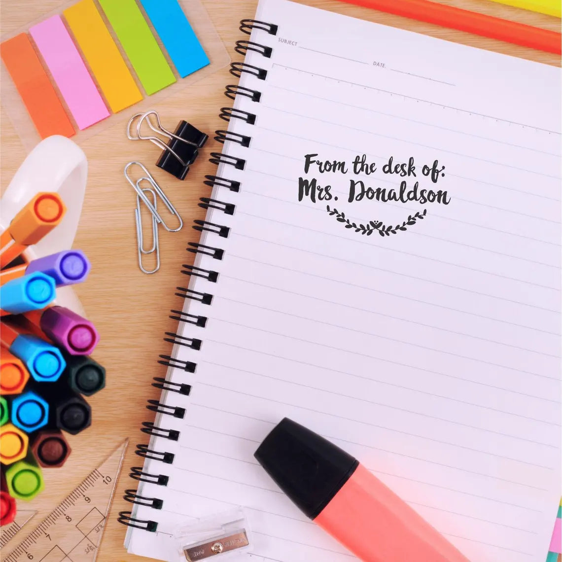 Custom Teacher Stamp – Personalized Self-Inking Stamp for Teachers
