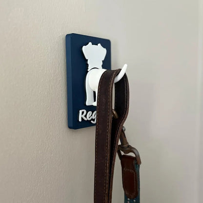 Personalized Dog Leash Holder – Custom Wall Hook for Dogs
