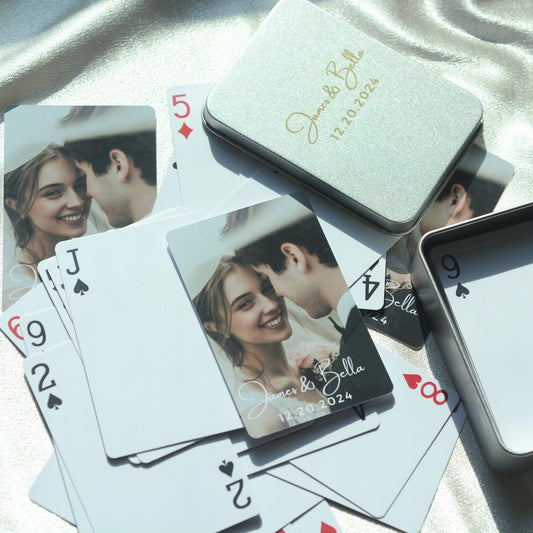 Custom Wedding Guest Book Playing Cards – Personalized Deck