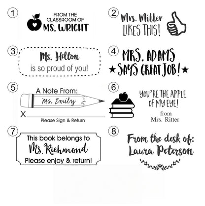 Custom Teacher Stamp – Personalized Self-Inking Stamp for Teachers