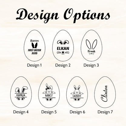 Personalized Wooden Easter Egg – Laser Engraved Easter Gift for Kids 🐣🎁