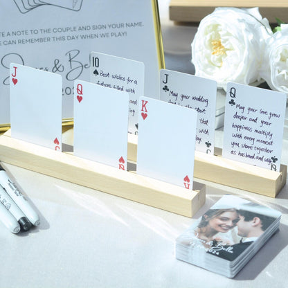 Custom Wedding Guest Book Playing Cards – Personalized Deck
