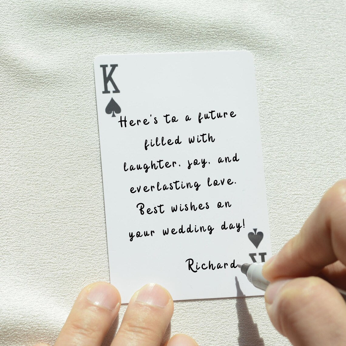 Custom Wedding Guest Book Playing Cards – Personalized Deck