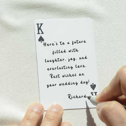 Custom Wedding Guest Book Playing Cards – Personalized Deck