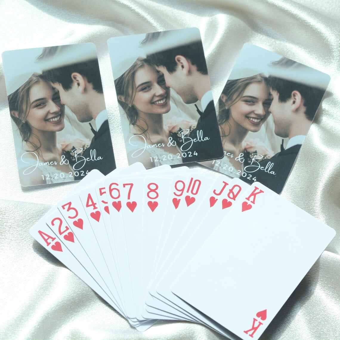 Custom Wedding Guest Book Playing Cards – Personalized Deck