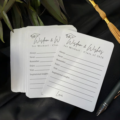Personalized Graduation Advice Cards – Wisdom & Wishes Set