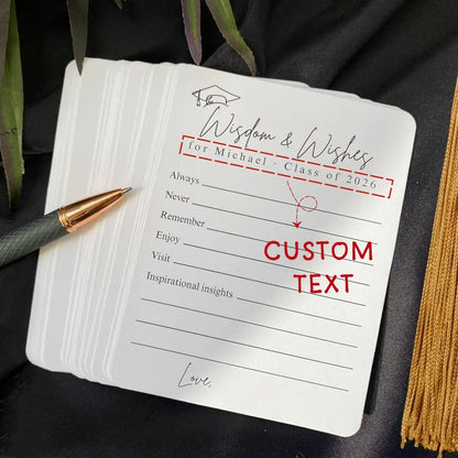 Personalized Graduation Advice Cards – Wisdom & Wishes Set