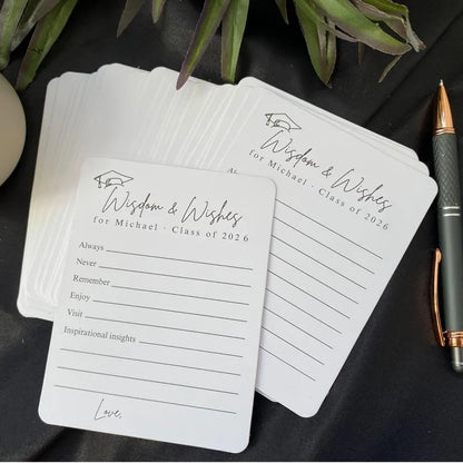 Personalized Graduation Advice Cards – Wisdom & Wishes Set