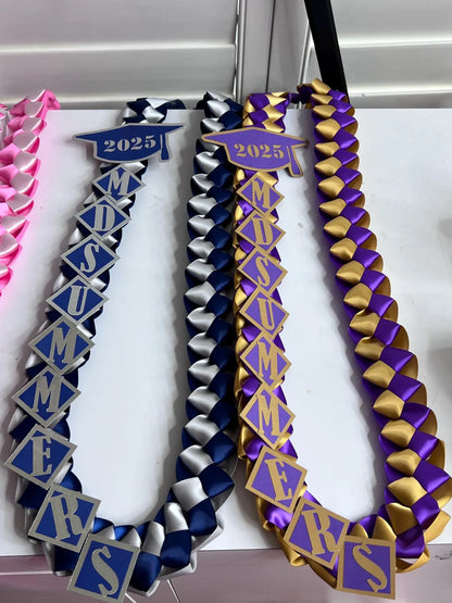 Personalized Graduation Lei 2026 – Custom Name & School Colors