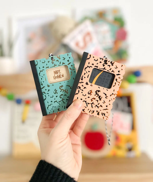 Wooden Teacher Gift Card Holder Ornament – Appreciation Gift Idea