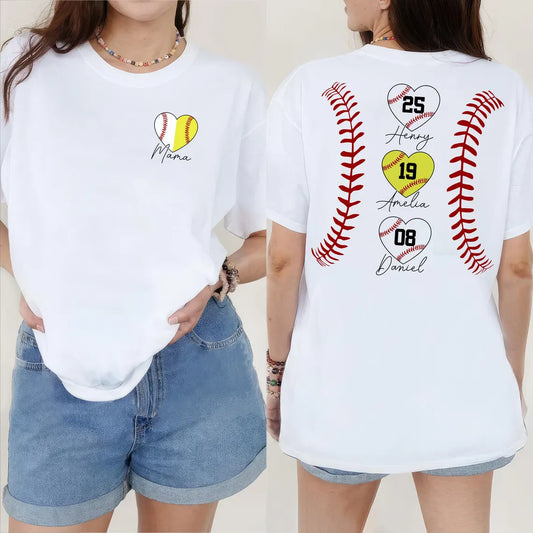 Personalized Baseball Drip Mama Shirt | Custom Team Mom Tee