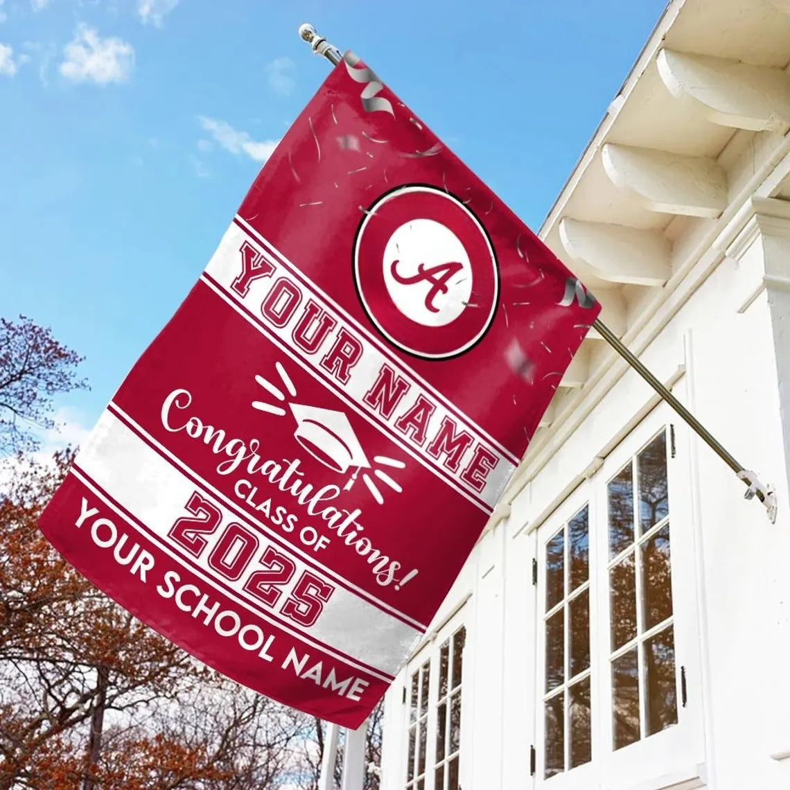 Custom Graduation Flag – Personalized College Grad Yard Sign