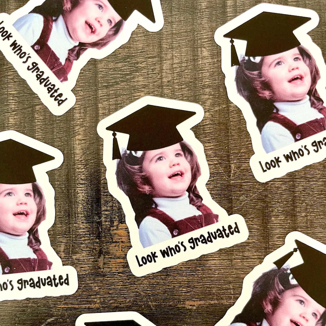Personalized Graduation Stickers – Custom Face Party Favors