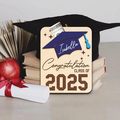 Personalized Graduation Money Holder – Class of 2025 Gift