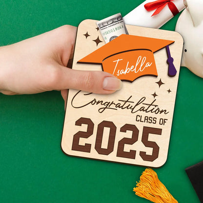 Personalized Graduation Money Holder – Class of 2025 Gift